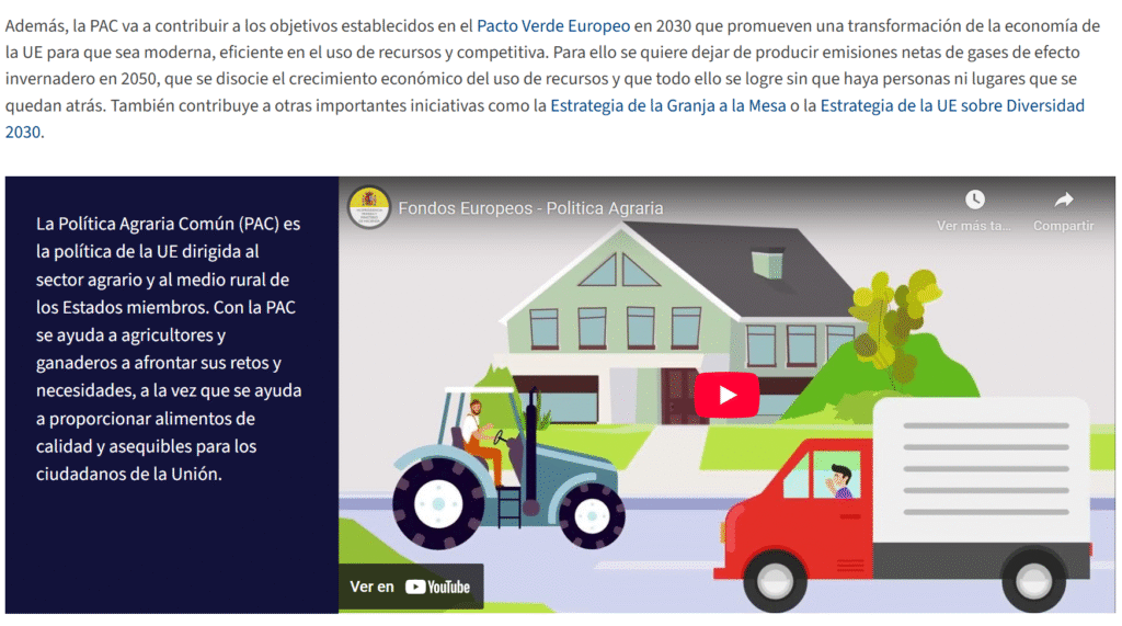 politica agraria fondos europeos servicio de animacion